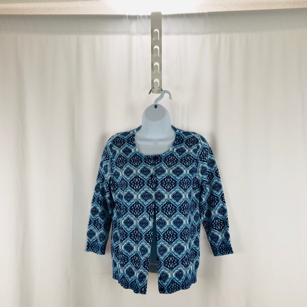 Talbots Cotton button front cardigan NWT SP - Picture 5 of 10